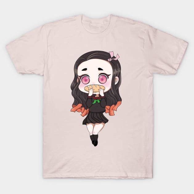 Chibi Nezuko T-Shirt by Allymo